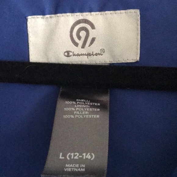 Champion Jacket Royal Blue Size Large 12-14 - Picture 5 of 9